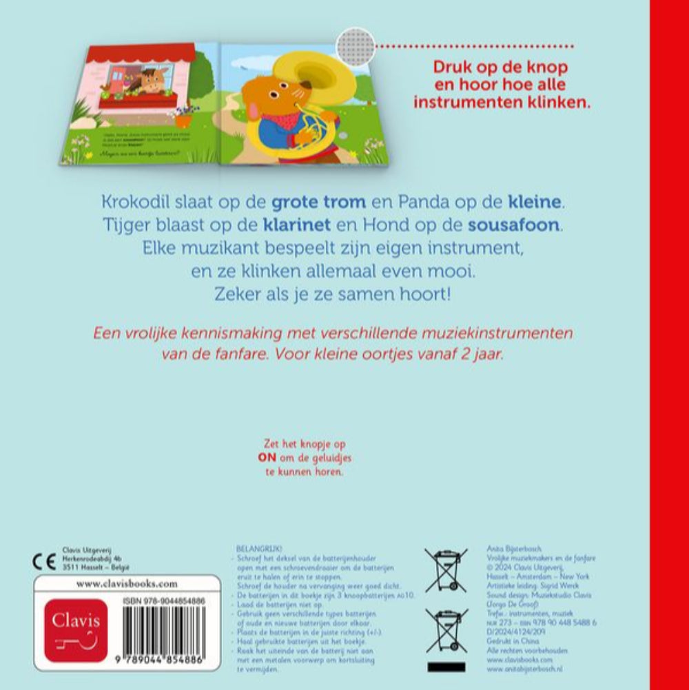 Buy Vrolijke muziekmakers en de fanfare - geluidenboek 2 jr+
