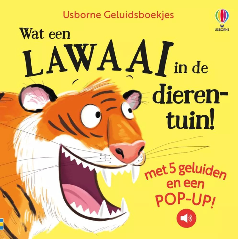 Wat een lawaai in de dierentuin - geluidenboek 1 jr+