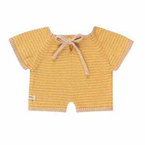 We are gommu onesie Light Cream Mustard short 3 jr+