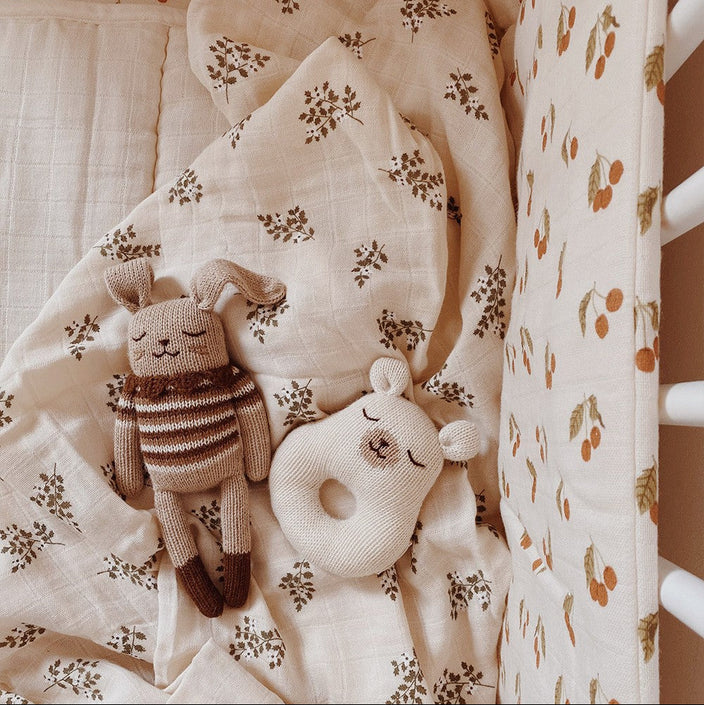 Main Sauvage knuffel bunny sepia b