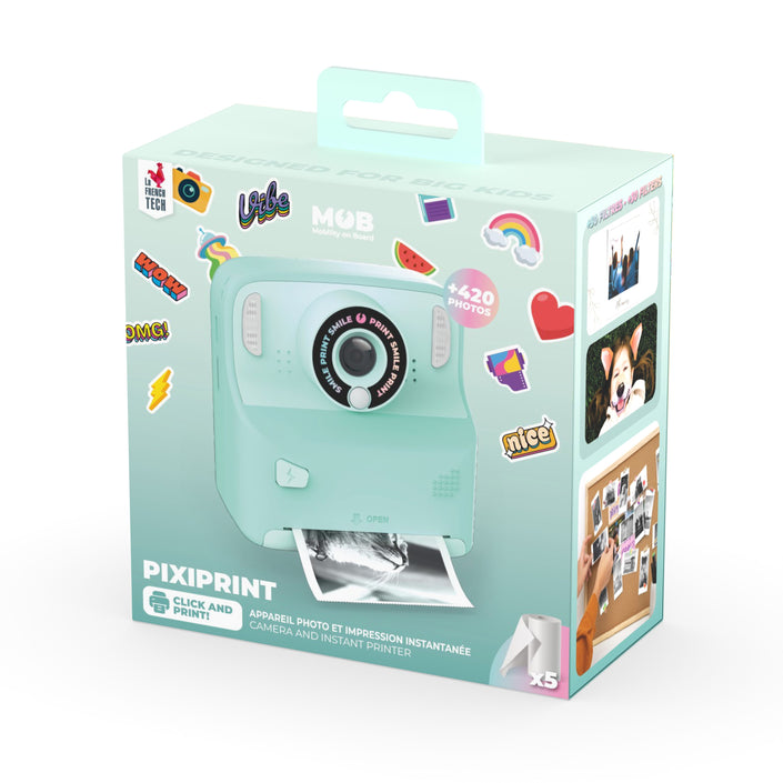 MOB Pixiprint click en print kindercamera mint