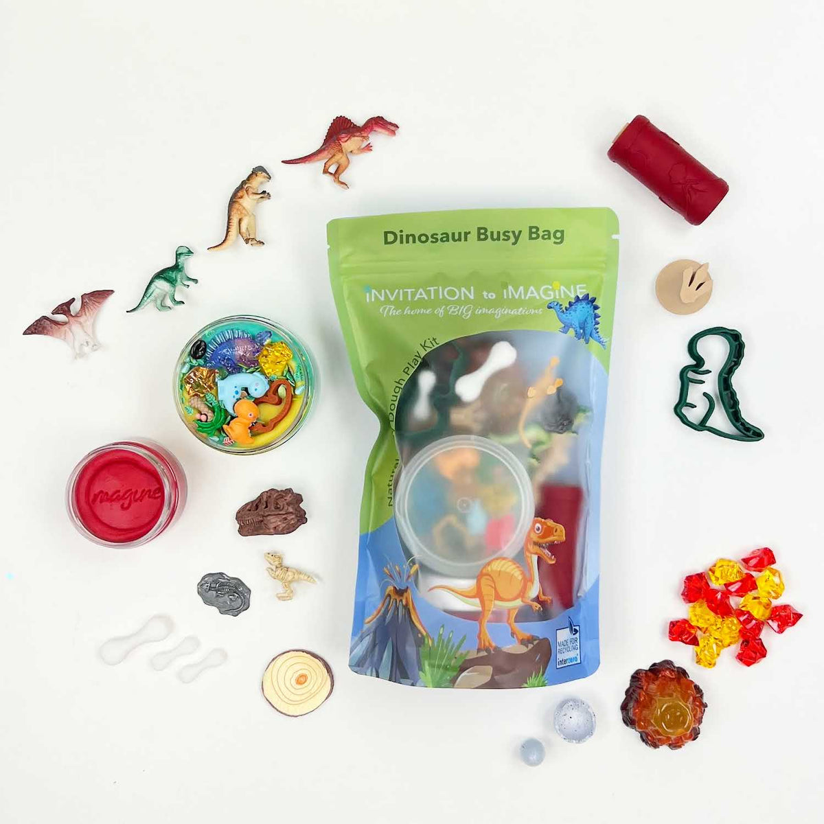 Invitation to Imagine Busy Bag Dinosaur