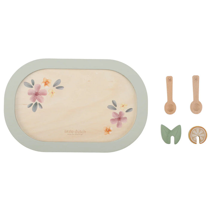 Little Dutch houten theeservies flowers 2 jr+