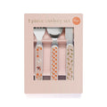 Petit Monkey cutlery set animal cradle pink