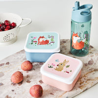 Petit Monkey snack box set woodland blue 12 x 12 cm