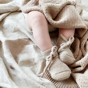 HVID slippers sand 0-9 months