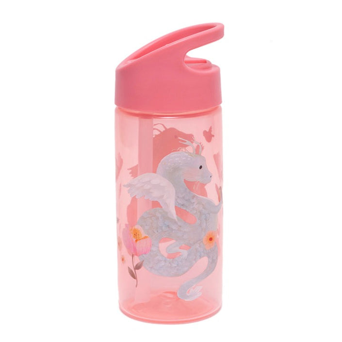 Petit Monkey drinking bottle fairytale dragon peony pink