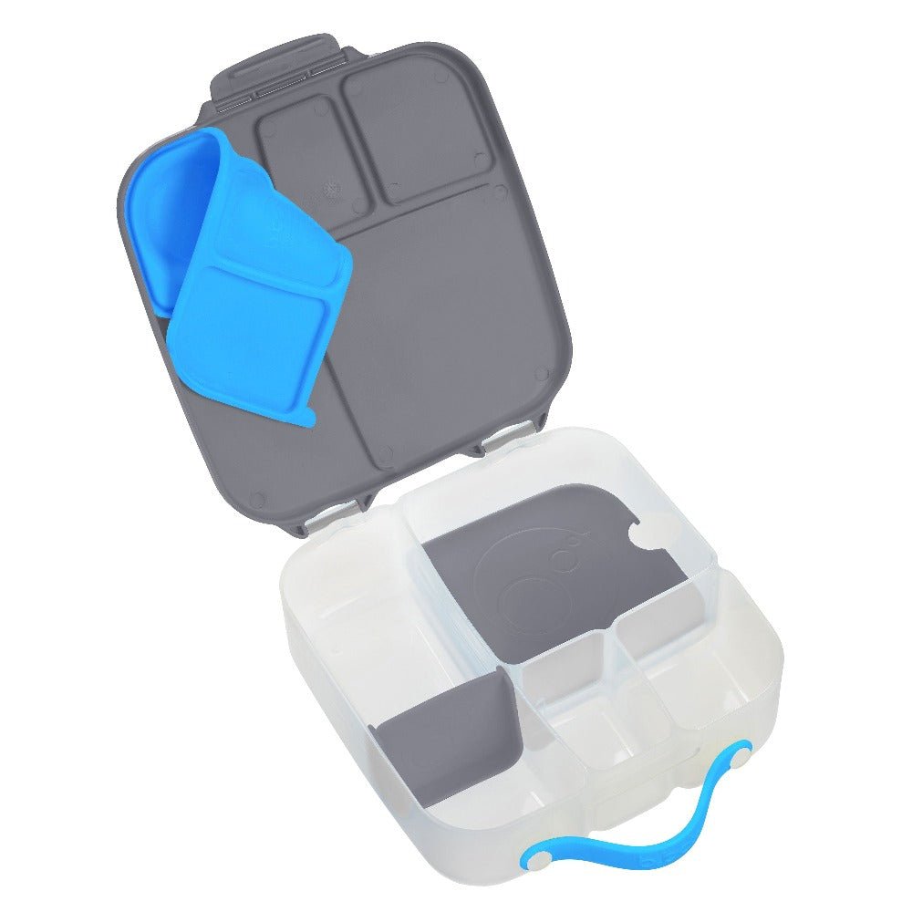 B.box bento lunch box blue slate PP + siliconen