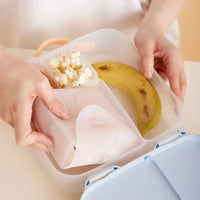 B.box bento lunch box blue slate