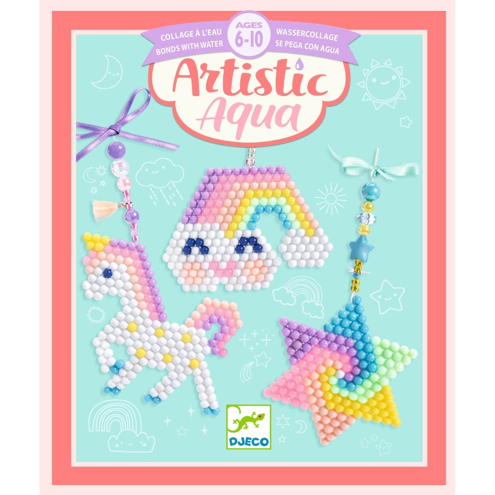 DJECO artistic aqua beads rainbow 6 yrs+