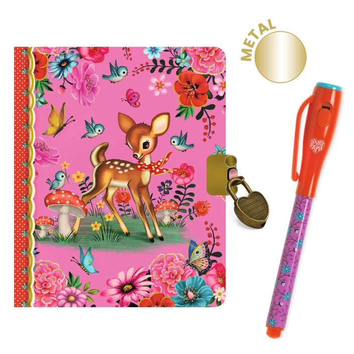 DJECO diary lock and magic pen Fiona small