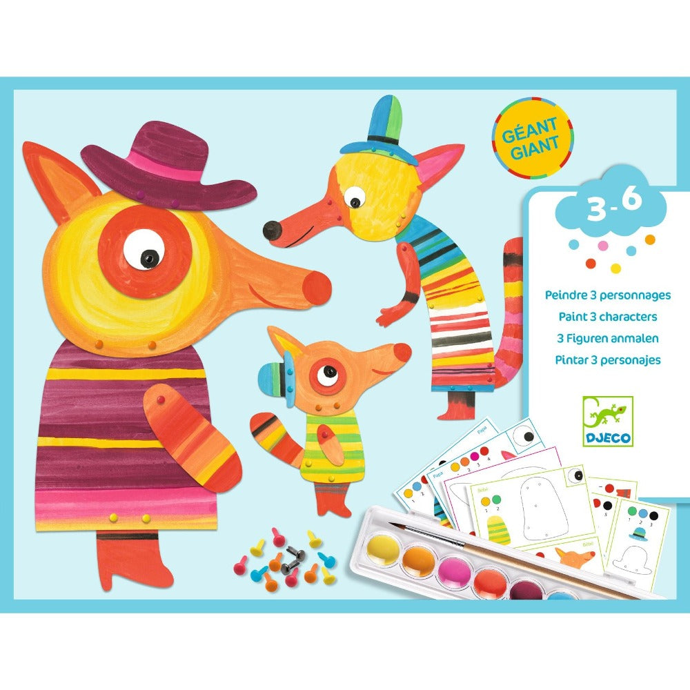DJECO animal painting family Fox 3 yrs+