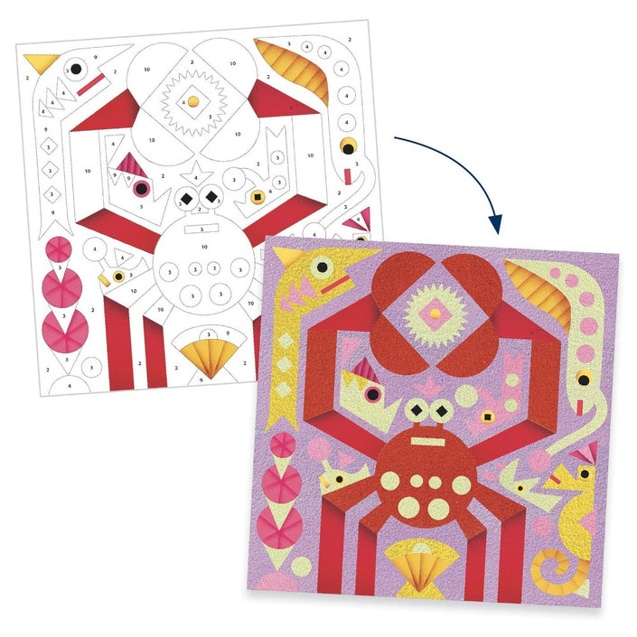 DJECO colored sand glow in the dark Sea 5-8 yrs+