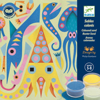 DJECO colored sand glow in the dark Sea 5-8 yrs+