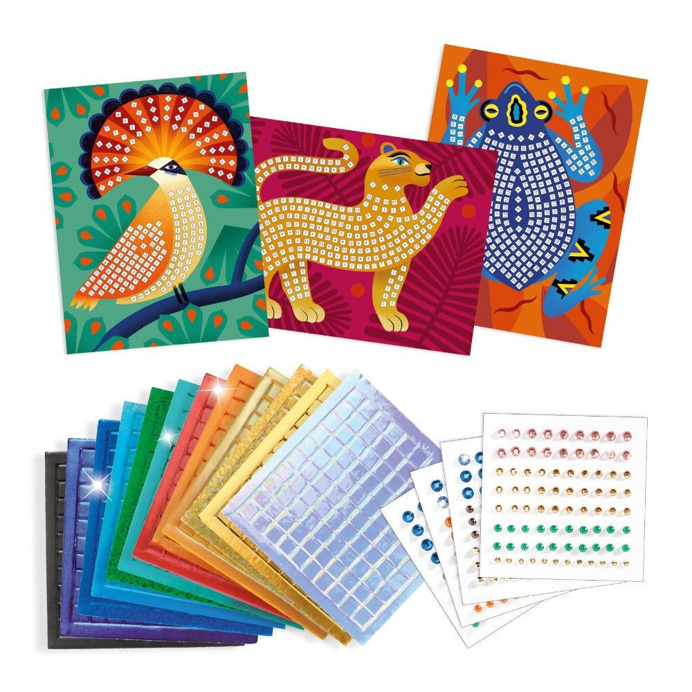 DJECO glitter mosaic jungle 7 yrs+