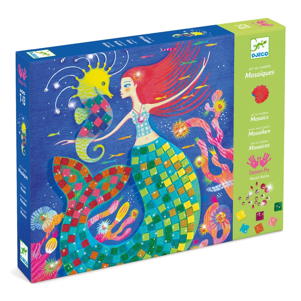 DJECO glitter mosaic mermaid 7 yrs+