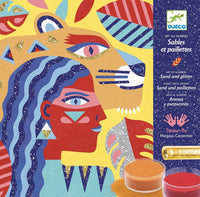 DJECO glitter sand animal totem 8 yrs+