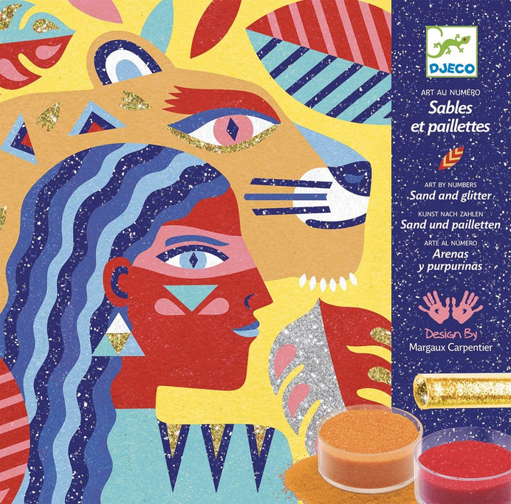 DJECO glitter sand animal totem 8 yrs+