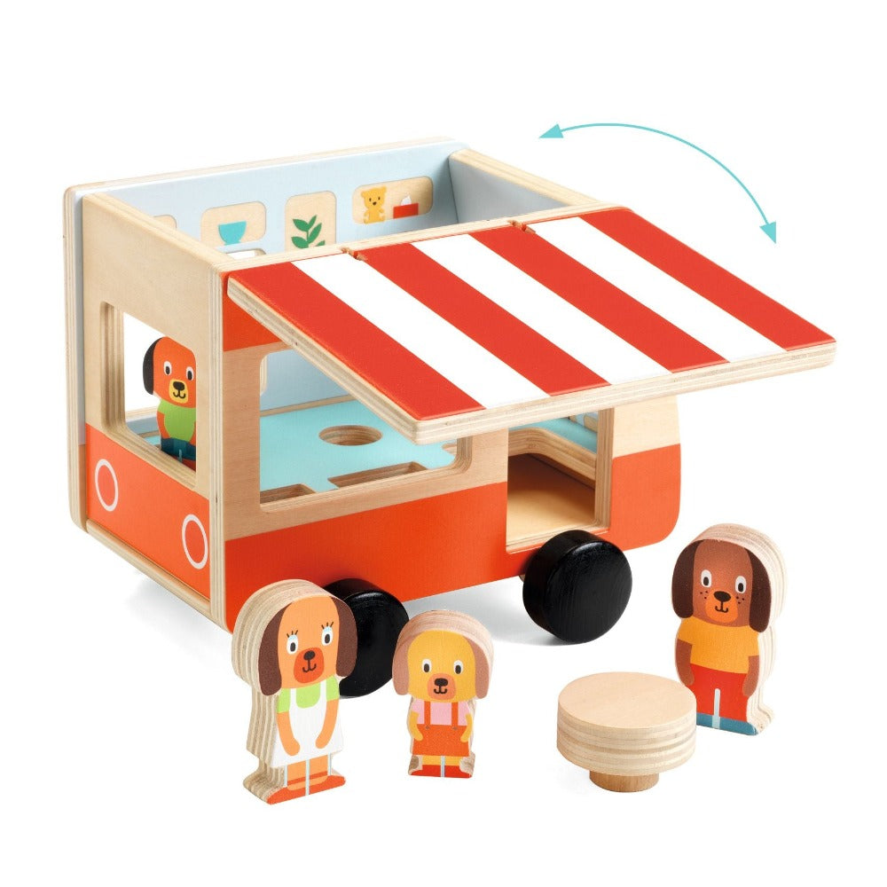 DJECO wooden camper 18 months +