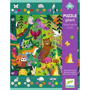 DJECO jumbo puzzle 1 to 10 jungle 4 yrs+/ 54 pcs
