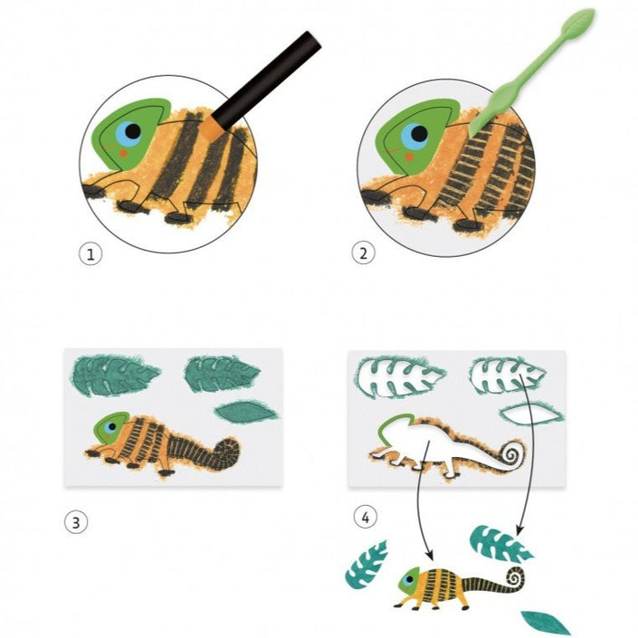 DJECO colors with wax crayons 6 yrs+