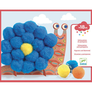 DJECO crafting with pompoms animals 18 months +