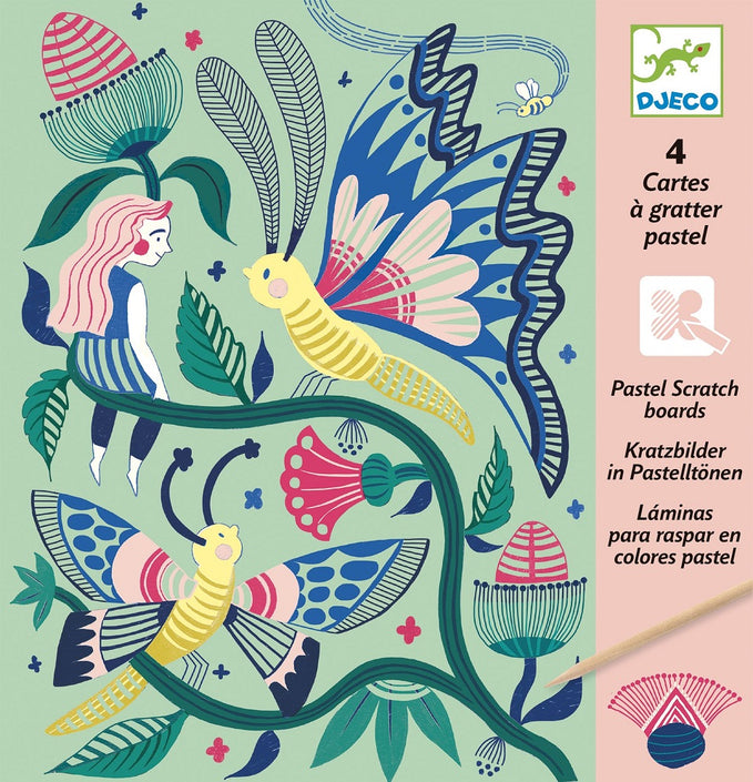 DJECO scratch foil cards Fantasy 6 yrs+