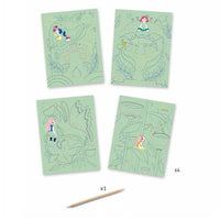 DJECO scratch foil cards Fantasy 6 yrs+