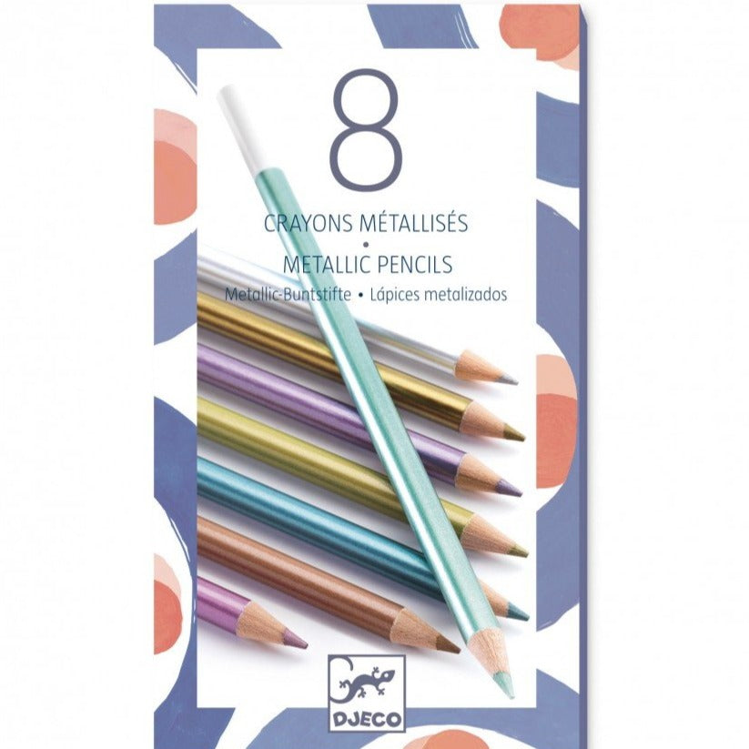 DJECO metallic colored pencils 8 pcs