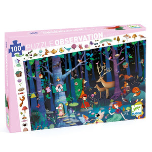 DJECO observation puzzle La foret enchantee 5 yrs+/ 100 pcs