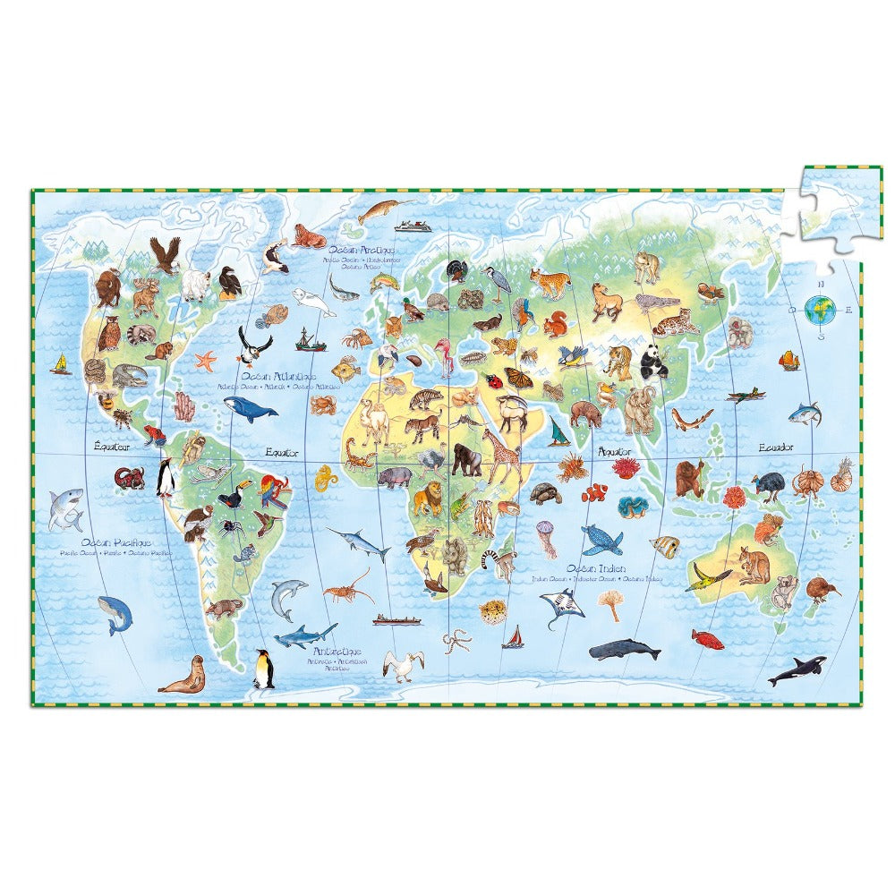 Buy DJECO observation puzzle animals 5 yrs+/ 100 pcs