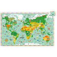 DJECO observation puzzle tour du monde 6 yrs+/ 200 pcs