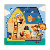 DJECO puzzle 3 layers chez moo 18 months