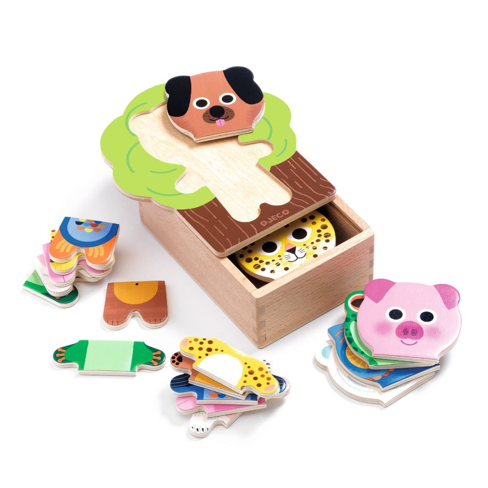 DJECO puzzle Arbra mix 2 yrs + / 18 pcs