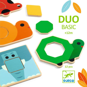 DJECO puzzle Duo Basic 12 m+/ 6 x 2 pcs