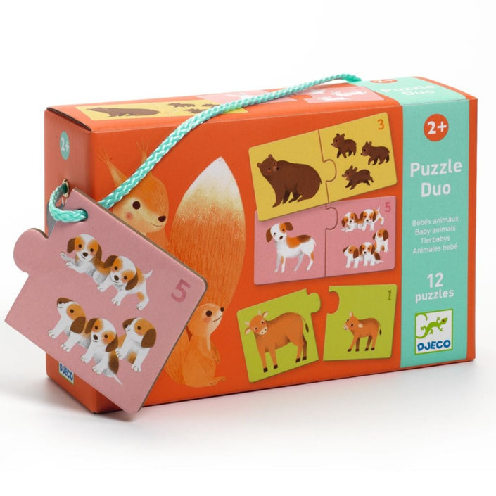 DJECO puzzle duo articulo animals 2 yrs+