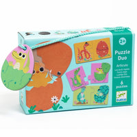 DJECO puzzle duo articulo animals 2 yrs+