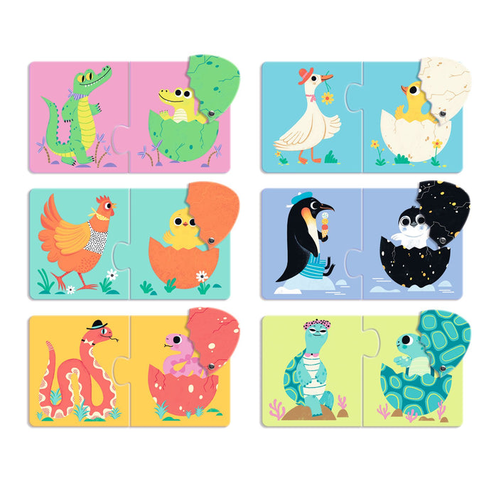 DJECO puzzle duo articulo animals 2 yrs+