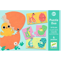 DJECO puzzle duo articulo animals 2 yrs+
