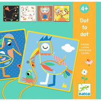 DJECO threading cards dot-to-dot 4 yrs+