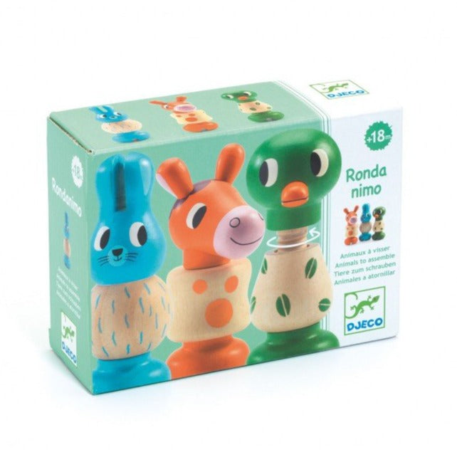 DJECO screw animals Rondanimo 18 m+ 3070900063129
