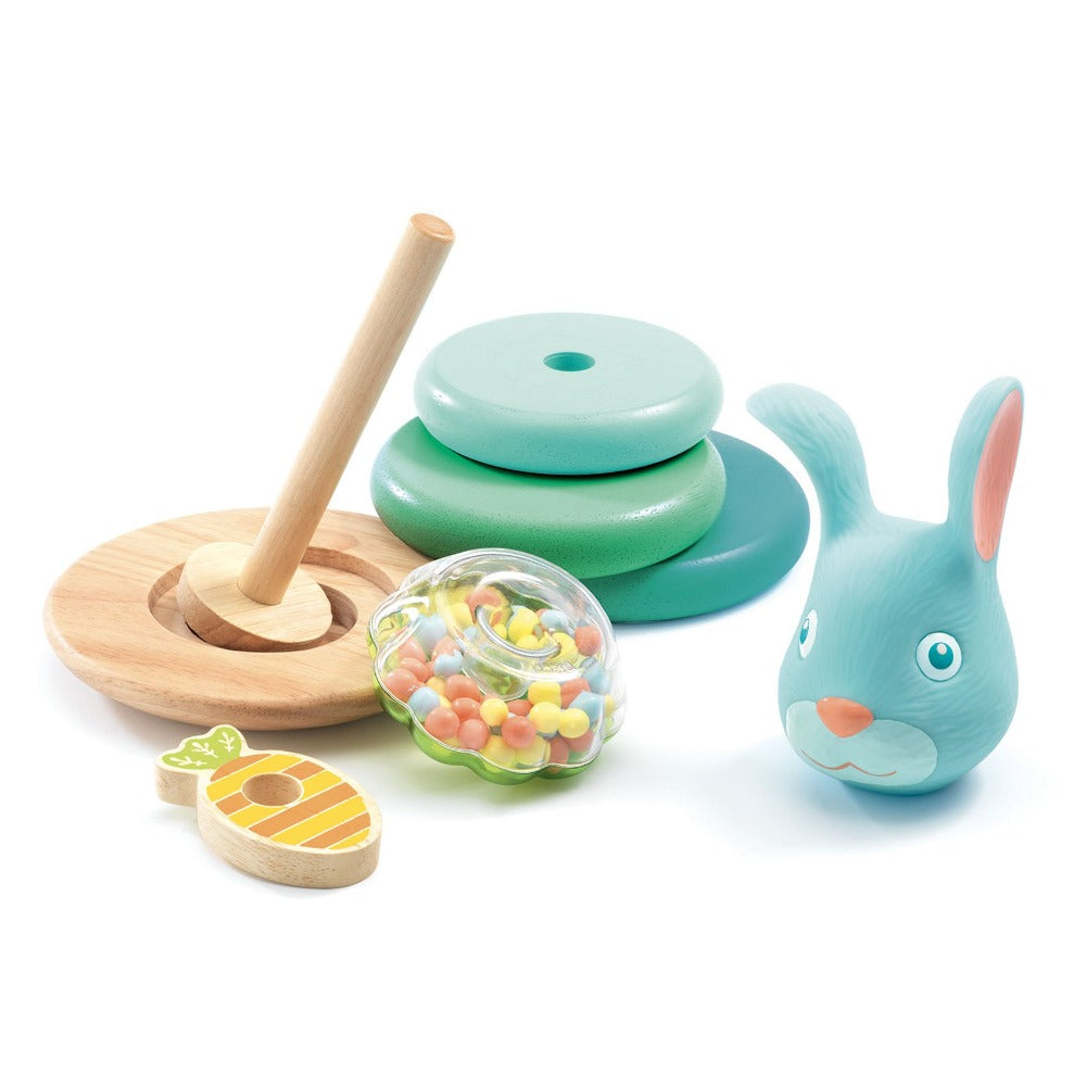 Buy DJECO stacking tower Cascarott rabbit 12 months+