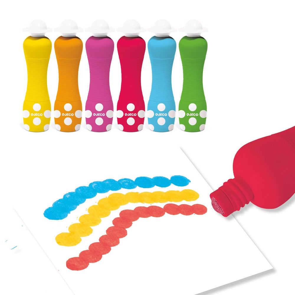 DJECO stamp paint 6 pcs 18 months+