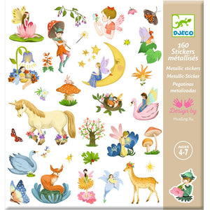 DJECO stickers Fantasy metallic 4 yrs+