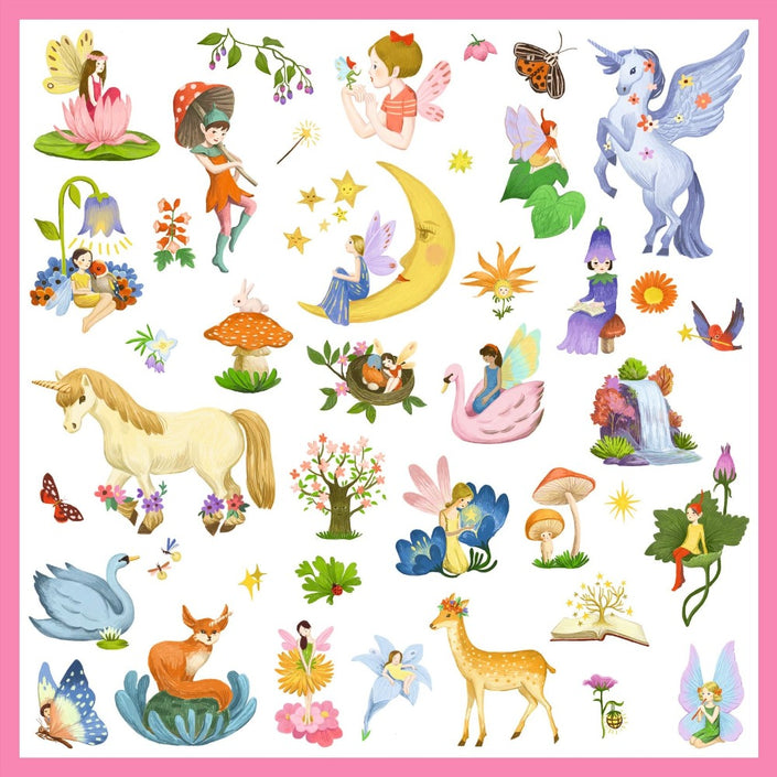 DJECO stickers Fantasy metallic 4 yrs+