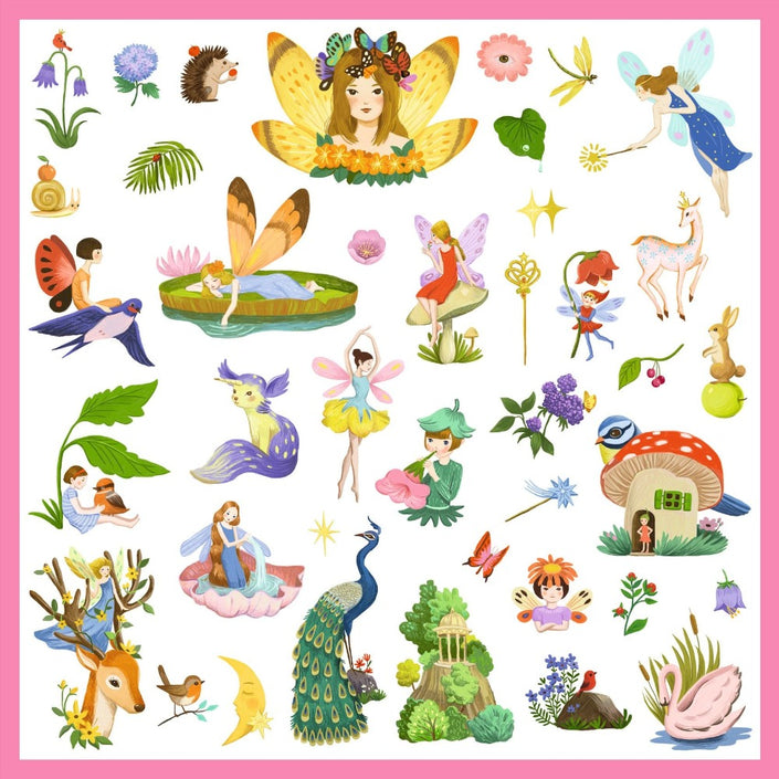 DJECO stickers Fantasy metallic 4 yrs+