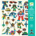 DJECO stickers Robots metallic 4 yrs+