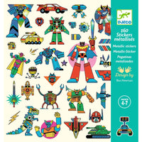 DJECO stickers Robots metallic 4 yrs+