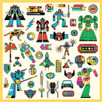 DJECO stickers Robots metallic 4 yrs+
