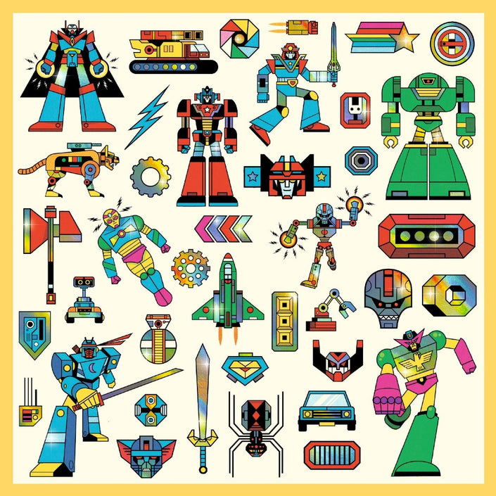 DJECO stickers Robots metallic 4 yrs+